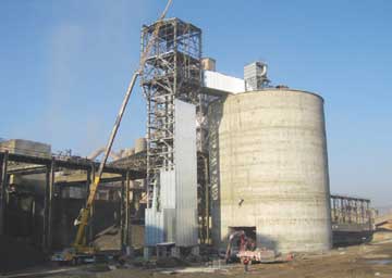 2400 ton Çelik Çimento Silosu ve Açık Dolum Tesisi Montaj İşleri